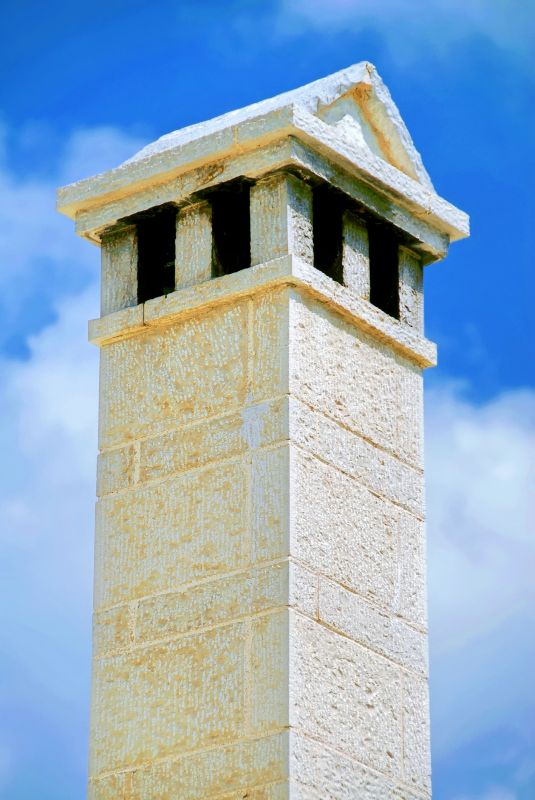 Stone Chimney Installation detail